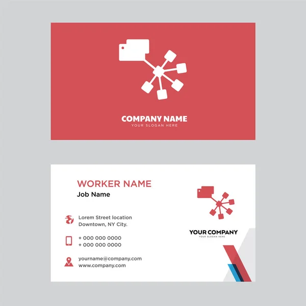 Folder business card design — Stock Vector