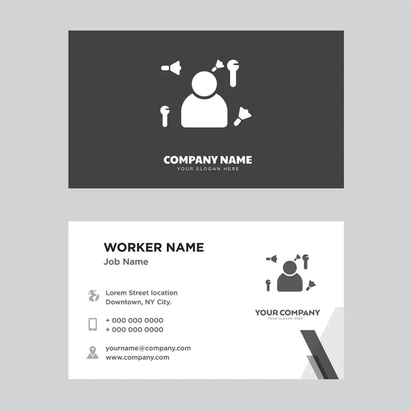 Showman business card design — Stock Vector