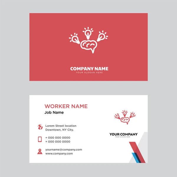 Idea business card design — Stock Vector