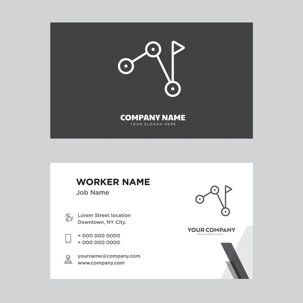 Path business card design — Stock Vector