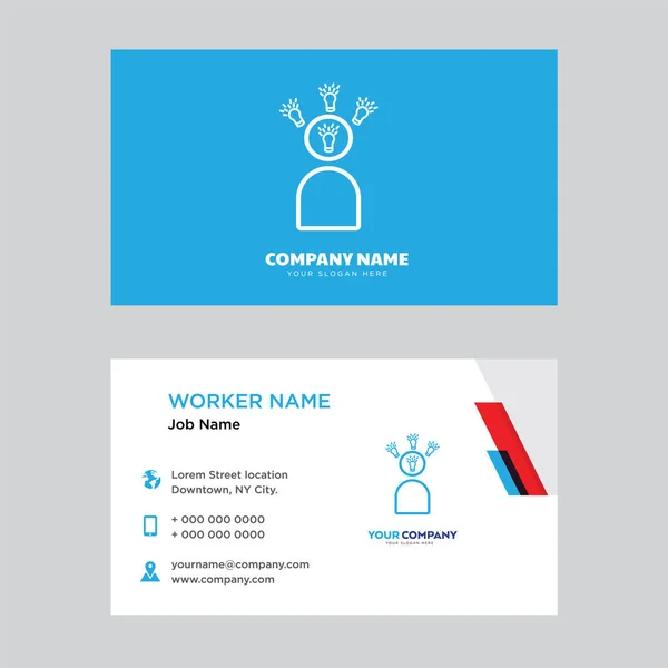 Speech business card design — Stock Vector