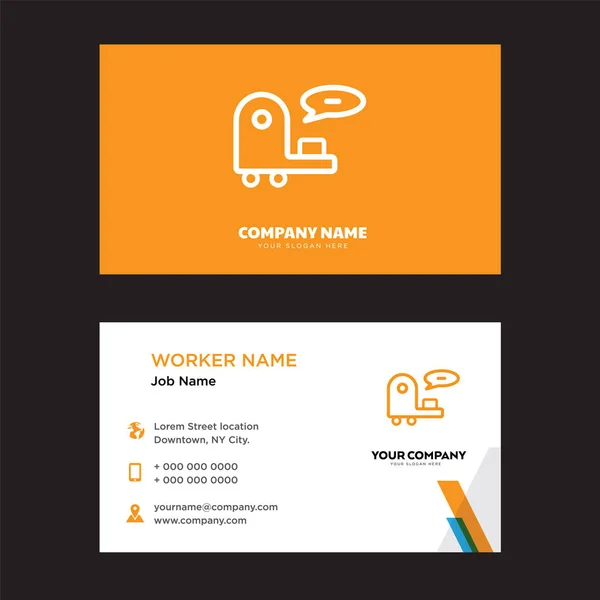 Diseño de tarjetas de visita de atención al cliente — Vector de stock