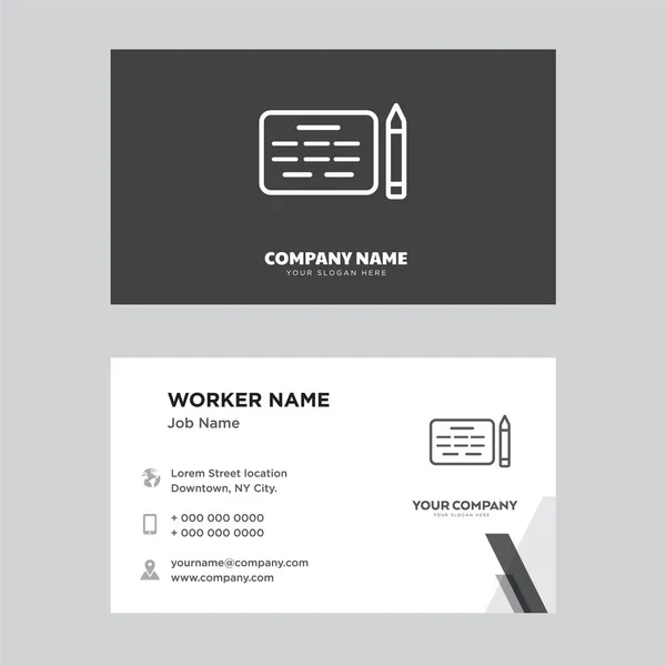 Agreement business card design — Stock Vector