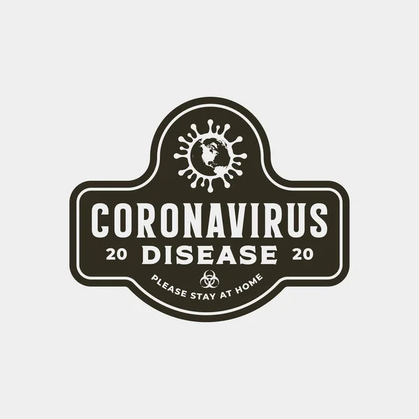 Значок пандемії коронавірусу. здоров'я та медична векторна ілюстрація. концепція дизайну футболки . — стоковий вектор