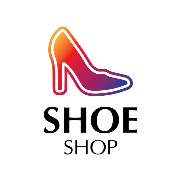 Ayakkabı ve spor ayakkabı mağazası için vektör logosu — Stok Vektör