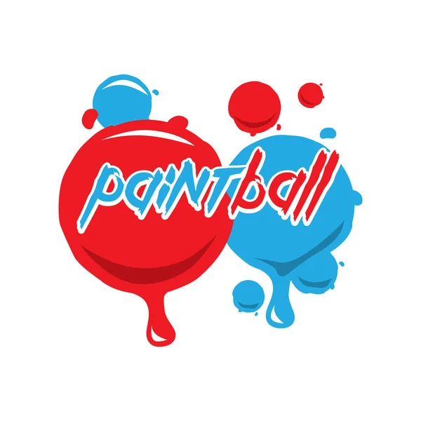 Logo vectoriel pour paintball et airsoft game — Image vectorielle