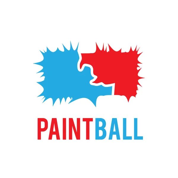 Logo vectorial para paintball y airsoft juego — Vector de stock