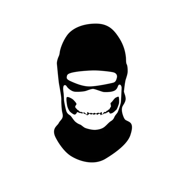 Máscaras vetoriais de criminosos, bandidos e máfias — Vetor de Stock
