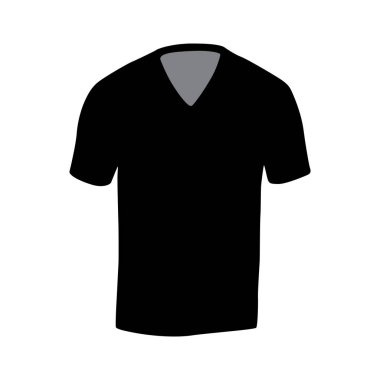 Giysilerin, tişörtlerin ve kazakların silueti.