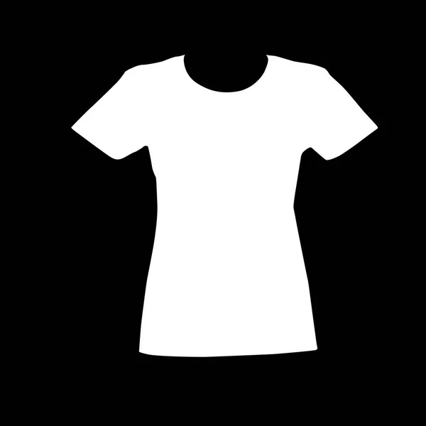 Vektorsilhuett av kläder, t-tröjor och tröjor — Stock vektor