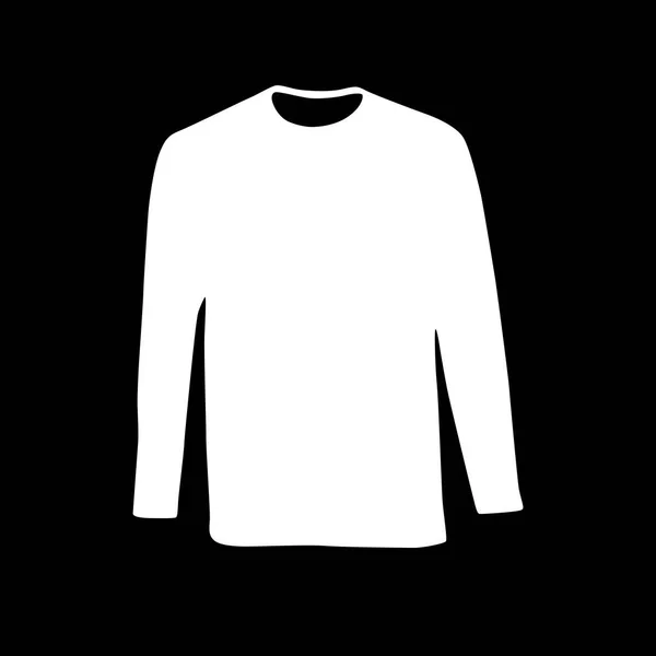 Silueta vectorial de ropa, camisetas y sudaderas — Vector de stock