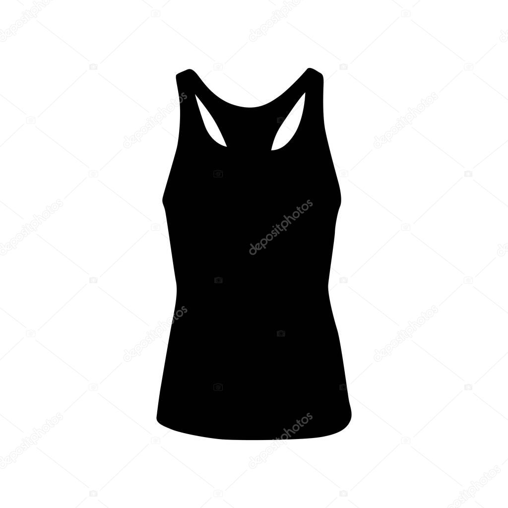 Vector silhouette of clothes, t-shirts and sweatshirts