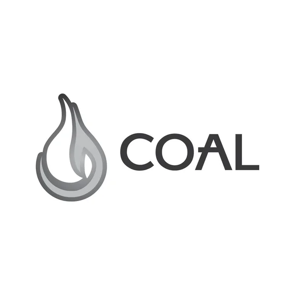 Vektorové logo těžby a prodeje uhlí — Stockový vektor
