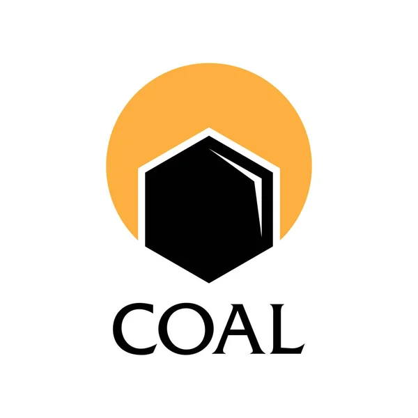 Vektor-Logo des Kohlebergbaus und des Verkaufs — Stockvektor