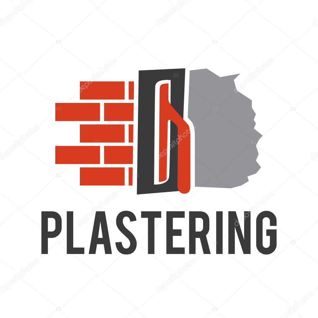 Vector logo of finishing company on plaster