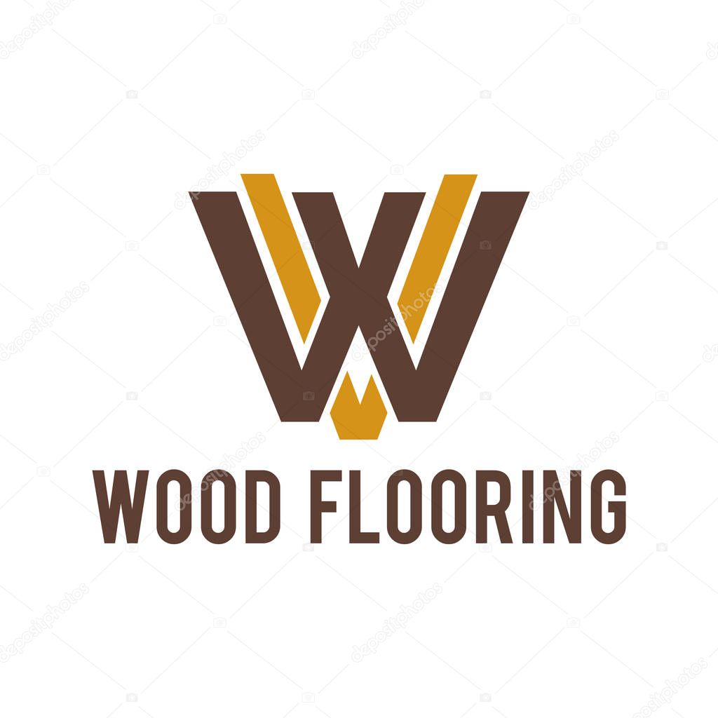 Vector logo of wooden floors