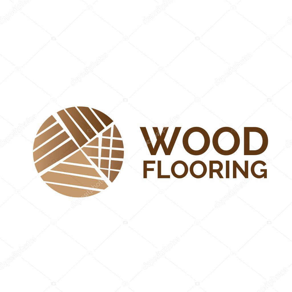 Vector logo of wooden floors
