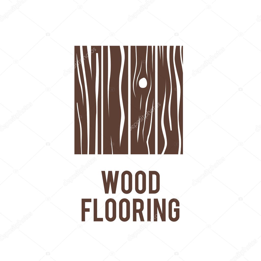 Vector logo of wooden floors and coverings