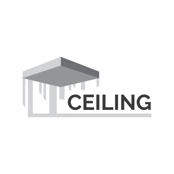 Logotipo vectorial de techos y techos tensados — Archivo Imágenes Vectoriales
