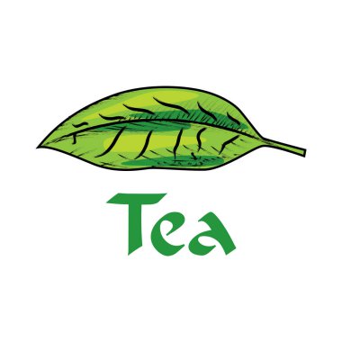 Çay dükkanı ve kafenin vektör logosu