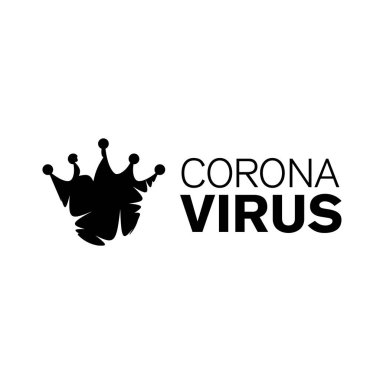 Coronavirüs 'ün vektör logosu, Çin' den gelen hastalık.