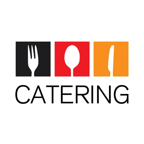Logo Vektor Katering Restoran Dan Makanan - Stok Vektor