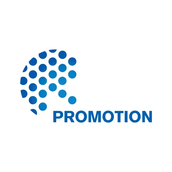 Vektor Logo Der Promotion Sozialen Netzwerken — Stockvektor