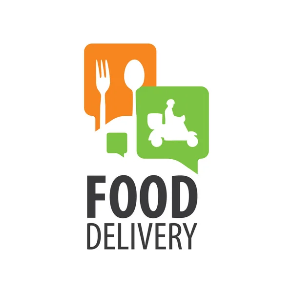 Logo Vektor Pengiriman Makanan - Stok Vektor
