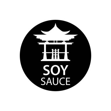 Soya sosunun vektör logosu