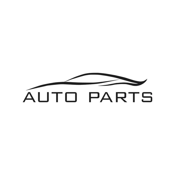 Logo Vectorial Piezas Automóviles — Archivo Imágenes Vectoriales