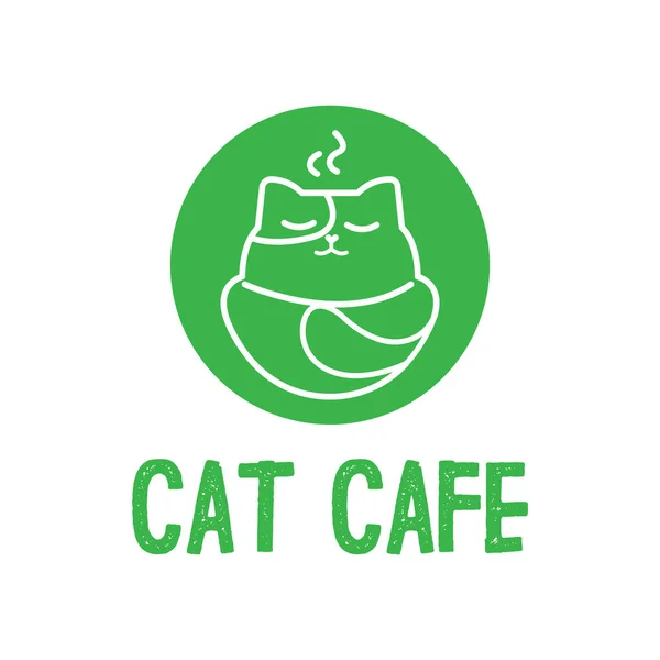 Logotipo Vectorial Café Con Mascotas — Vector de stock