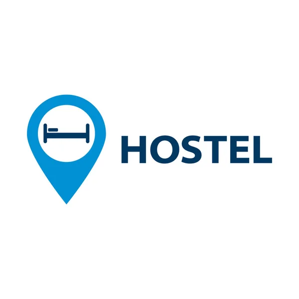 Vector Logo Hostel Hotel — Stock Vector