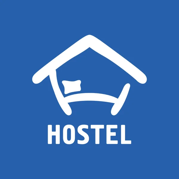 Vektor Logo Eines Hostels Hotels — Stockvektor