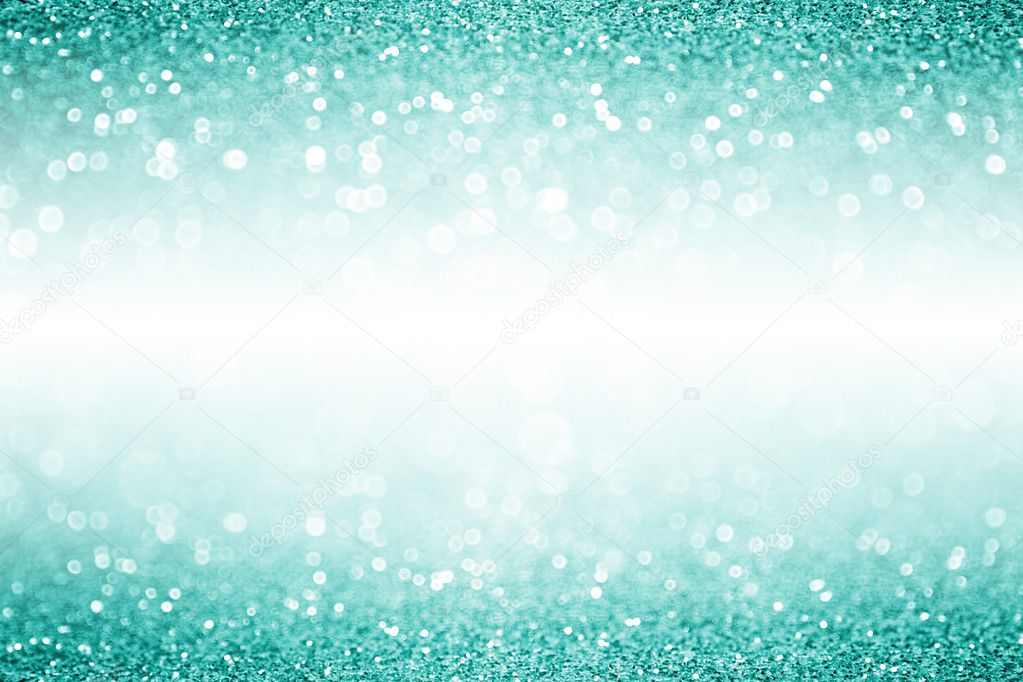 Teal Turquoise Aqua White Confetti Christmas Birthday Party Invite