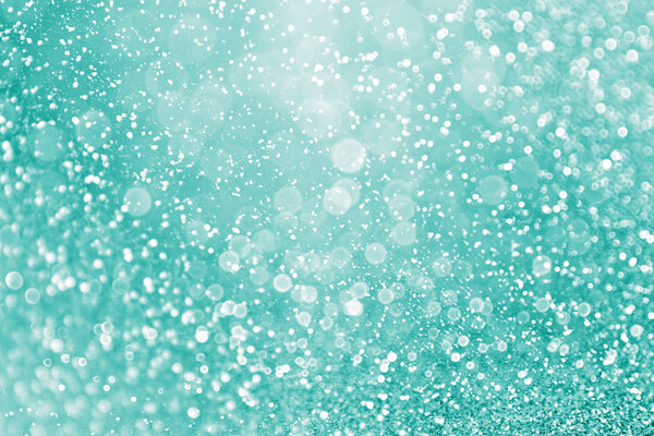 Teal, Turquoise, Aqua and Mint Glitter Sparkle Background