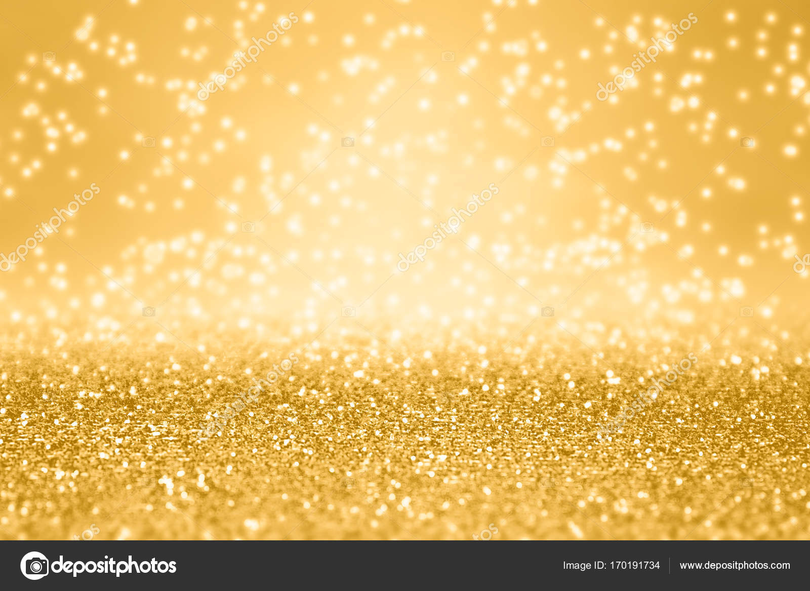 Fancy Gold Glitter Sparkle Background For Anniversary, Christmas Or