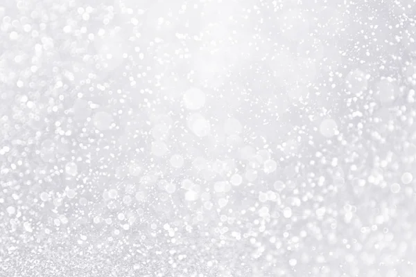 Glanz Winter Schnee fallen weiß silber Hintergrund oder glänzend Bling — Stockfoto