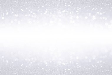 Gümüş beyaz Glitter sınır Banner arka plan