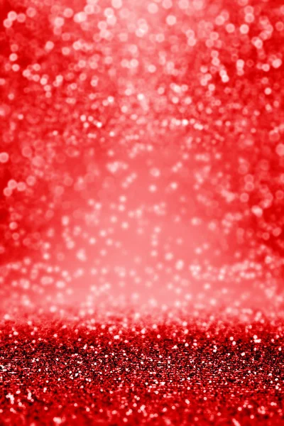Červená Valentine, nový rok, Silvestr nebo Vánoce na pozadí Glitter nápis — Stock fotografie