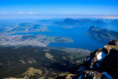 İsviçre - İsviçre Alpleri Alp bölgesi. Tam renkleri ve güzel manzara, manzara