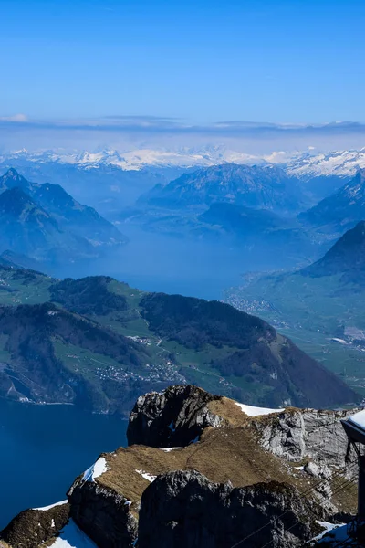 Alpine Region Schweiz Schweizer Alpen Volle Farben Und Schöne Aussicht — Stockfoto