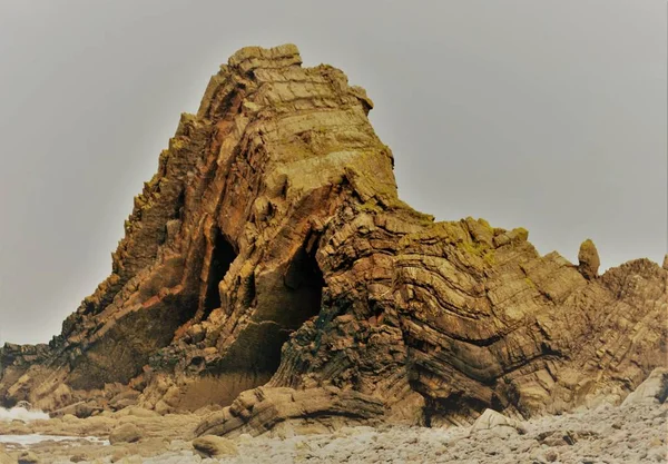 Παραλία Μύλος στόμα Ντέβον Ηνωμένο Βασίλειο — Φωτογραφία Αρχείου