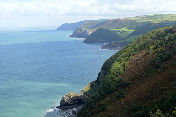 Kysten rundt Woody Bay, Devon, Storbritannia – stockfoto