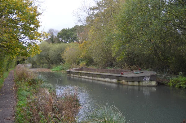 Basingstoke Canal Hampshire près de North Warnboroug — Photo