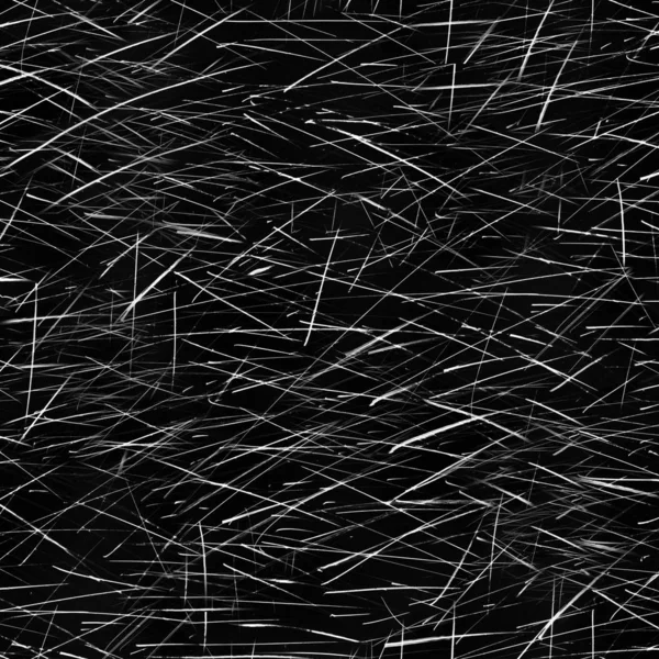 Υπάρχουν πολλές αιχμηρές γραμμές σχεδιασμένες στη μαύρη επιφάνεια.Υφή ή φόντο σαν βελόνα — Φωτογραφία Αρχείου