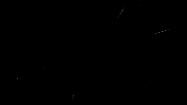 Slow motion rays in space on black background HD 1920x1080 — Stock Video