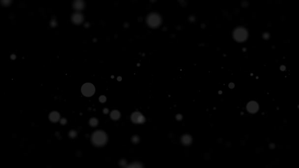 Yuvarlak elementlerin yüzeyine siyah bir arkaplan üzerinde yayılın Hd 1920x1080 — Stok video