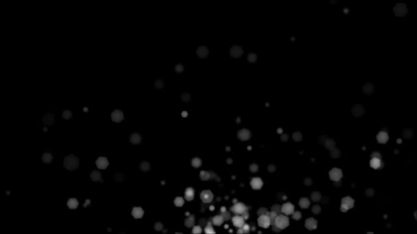 Движение появляющихся геометрических элементов в сером на черном фоне HD 1920x1080 — стоковое видео
