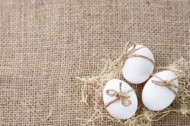 Paskalya bahar buketi ve yumurta için Festival arka plan