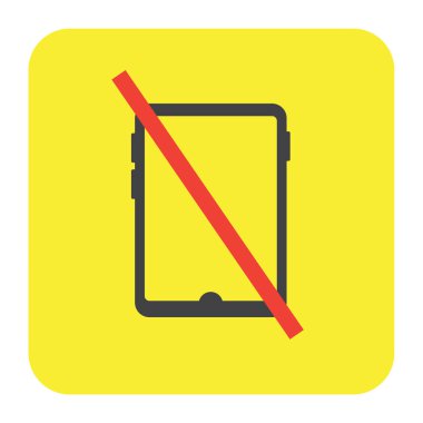 Telefon vektör simge izin verilmiyor